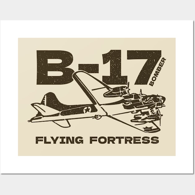 B-17 Bomber WW2 Plane Wall Art by Distant War